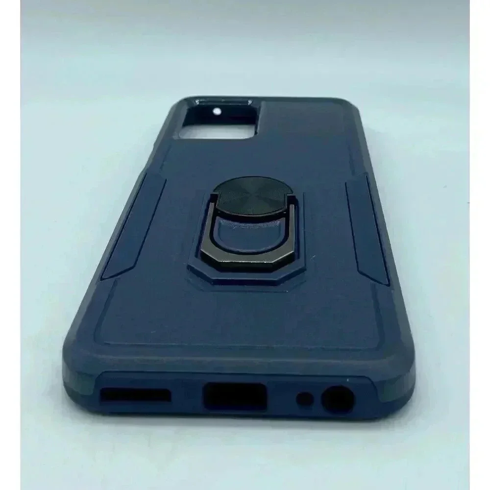 Magnetic‎ Kickstand Case For Motorola Moto G 5G 2022 Blue + 2 Screen Protectors